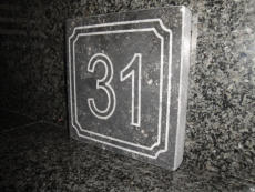 Huisnummer in arduin